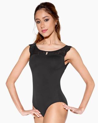 Tank & Halter Dance Leotards SO DANCA | Adult Lace Tank Leotard Marcelle SL-137