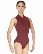Women's Halter Zip Front Leotard Chane